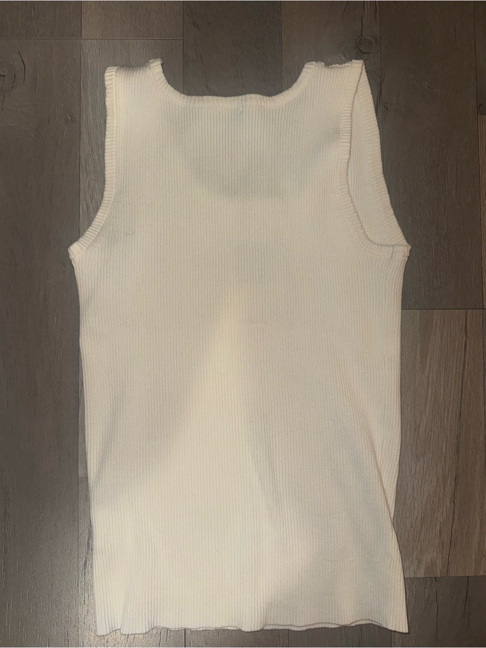 Loewe Cream Ribbed Logo Muscle Tank - Picture 4 of 7